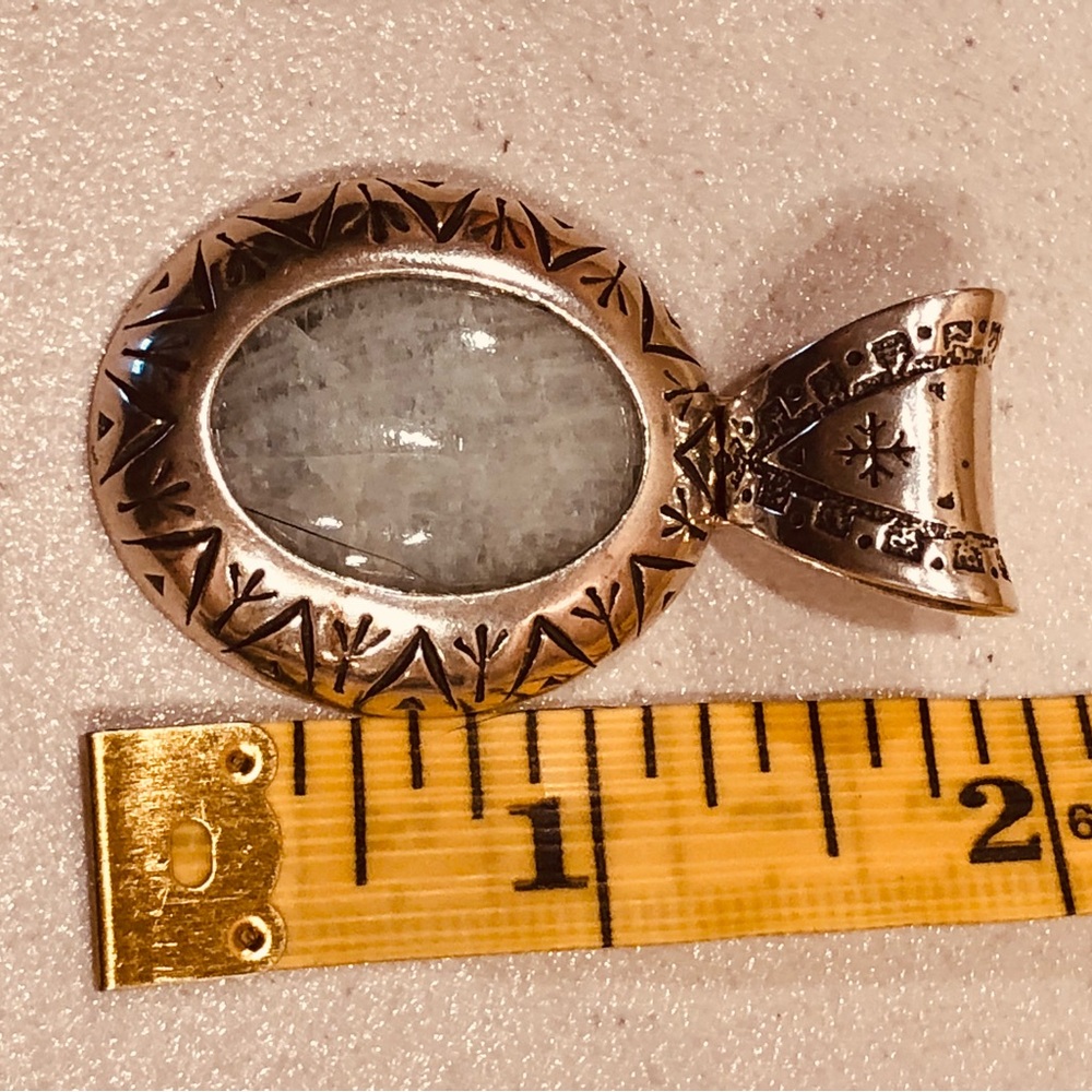 Carolyn Pollack Southwest milky Aqua pendant